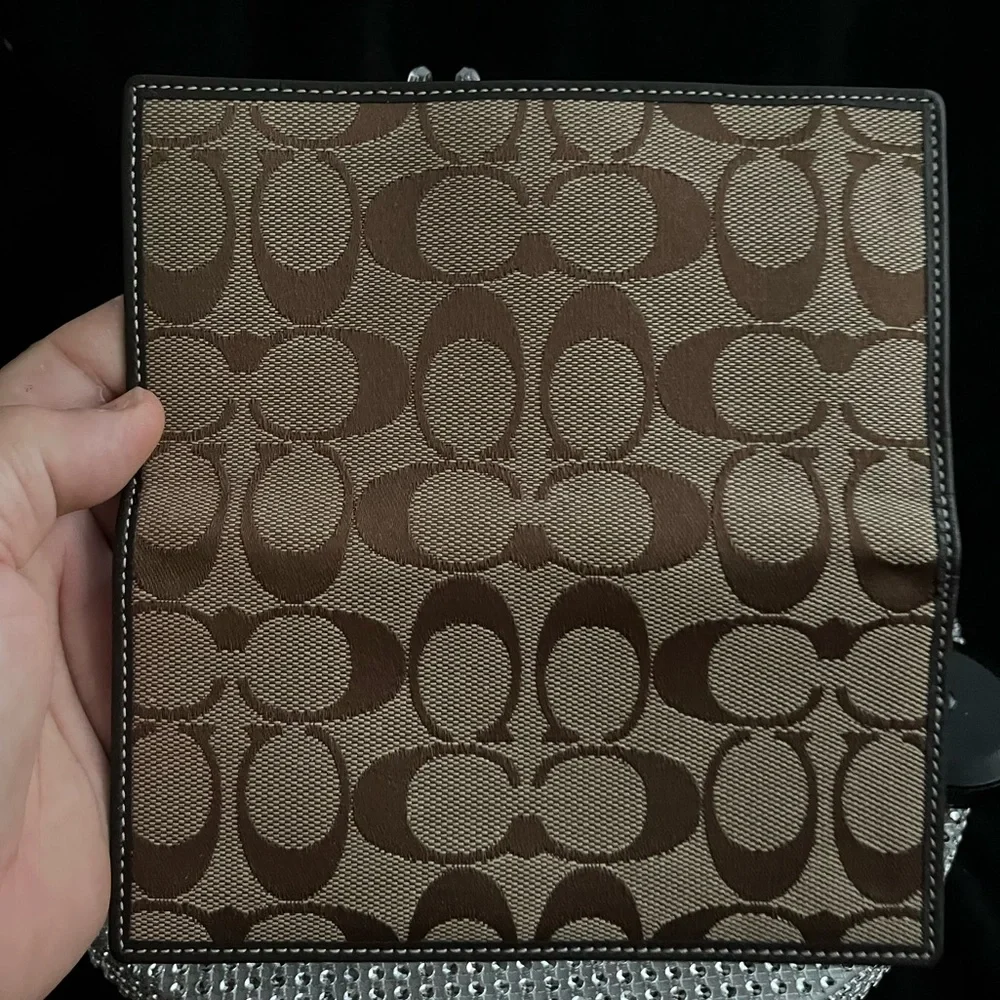 COACH NWOT Monogram Checkbook / Receipt Wallet - Picture 3 of 7